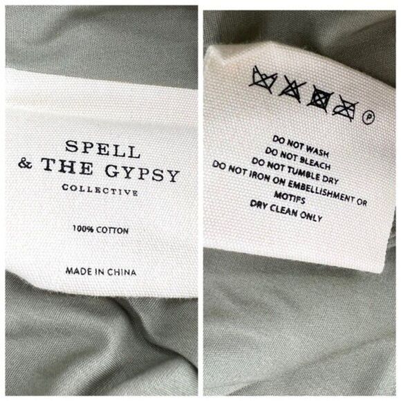 NEW Spell Eagleback Matinee Embellished Jacket Khaki Large - Picture 14 of 16